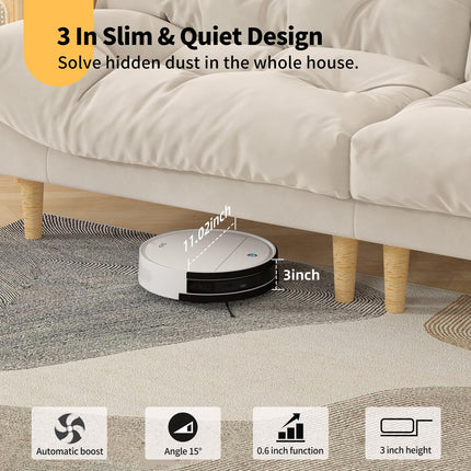 Robot Vacuum And Mop Combo, Wifi Connectivity, Personalized Cleaning Recommendations, Compatible With Alexaapp, Ideal For Pet Hair, Carpets, And Hard Floors, Selfcharging, K5B