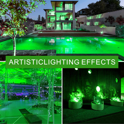 A19 LED Green Light Bulb, 9W Equivalent to 100W, Dimmable, E26 Base, 20000Hrs, for Party Decoration, Holiday Lighting, Halloween Light Bulbs, 2 Pack