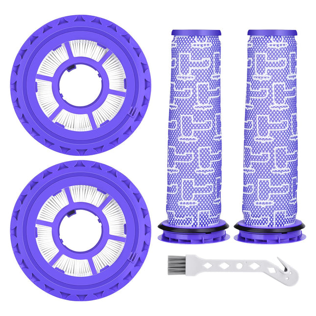 Leadaybetter Filter For Dyson Animal Ball Dc41 Dc65 Dc66 Up13 Up20 Multi Floor Upright Cordless Vacuum, 2 Hepa Post & 2 Pre Filters, Compare To Part 92076901&92064001