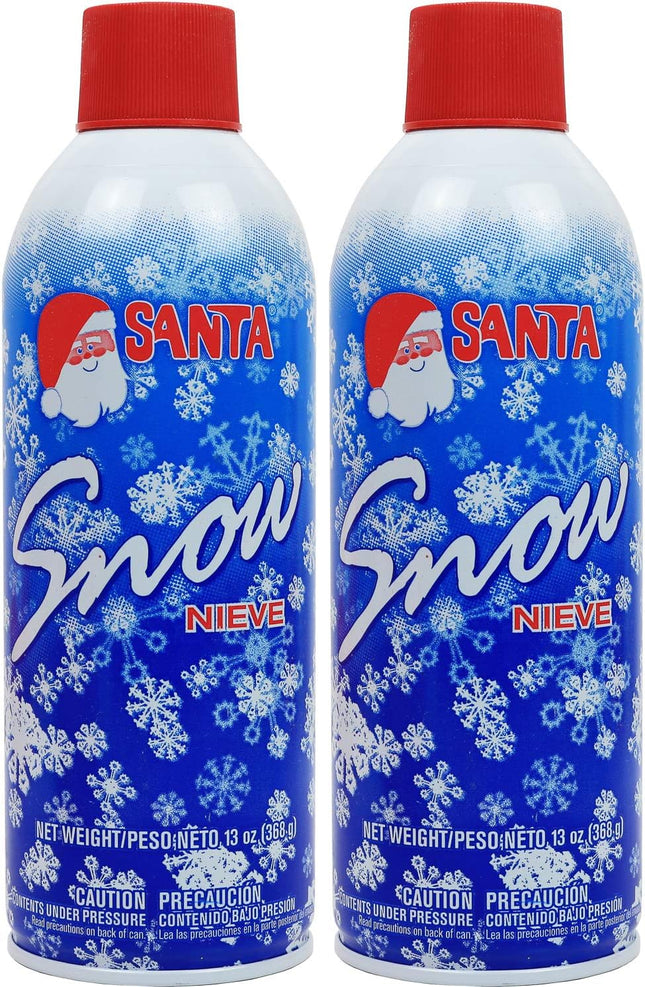 Greenco Snow Spray for Christmas Decoration - Artificial Snow Spray for Christmas Tree, 13 oz - Fake Snow Spray - Christmas Tree Flocking Spray Snow (Pack of 2)