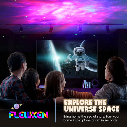 Black Astronaut Star Galaxy Projector, Starry Nebula Ceiling LED Night Light Lamp with Timer Remote, Kids Bedroom Adults Gaming Room Decor Aesthetic, for Christmas, Birthdays, Valentine's Day