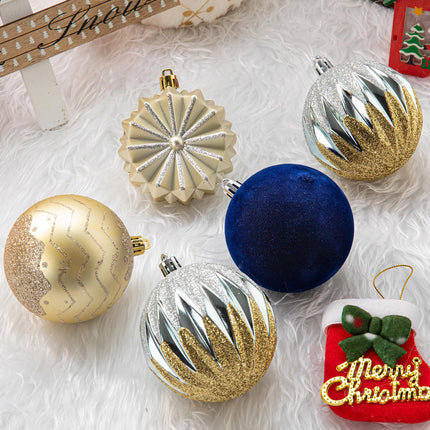 16ct 80mm/3.15" Christmas Ball Ornaments - Shatterproof Balls Ornaments for Christmas Tree, Hanging Balls for Xmas Tree Holiday Wedding Party Home Decor (Navy Blue)
