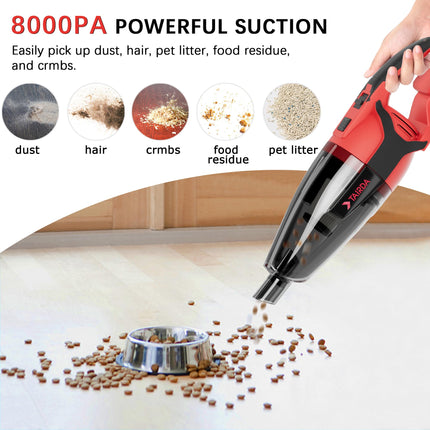 Uniqus Cordless Vacuum Cleaner For Milwaukee M18 18V Battery, Handheld Portable Vacuum Cleaner For Car Hard Floor Carpet Pet Hair Cleaning Tool Only, No Battery