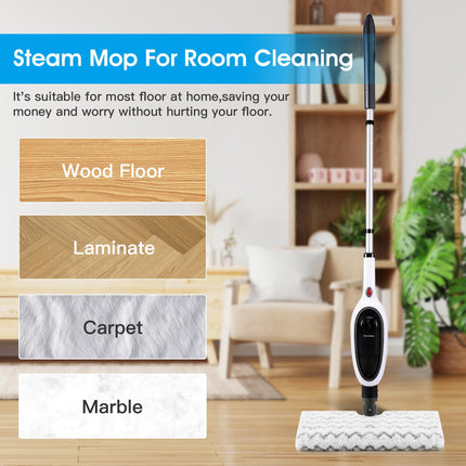 Steam Mop Multifunction Floor Cleaning Detachable Steam Cleaner For Hardwoods,Tiles,Carpet Cleaning