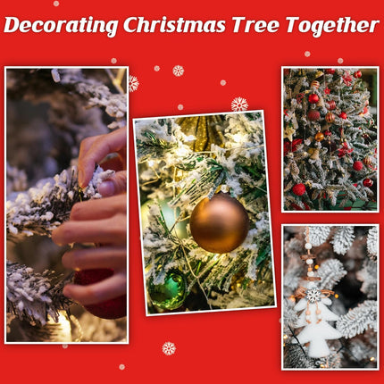 Snow Flocking Powder, 2 lbs Self-Adhesive Snow Flock for Christmas Decorations, Christmas Tree Decor Snow, Fake White Snow Flock for Winter Xmas Artificial Tree Wreath Garland Crafts Home Display
