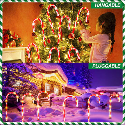 Christmas Decorations 12 Pack 22" Candy Cane Lights with 8 Modes,Christmas Outdoor Decorations Outside for Yard/Garden/Lawn/Tree/Pathway/Patio/Holiday Decor,Christmas Lights Outdoor Waterproof