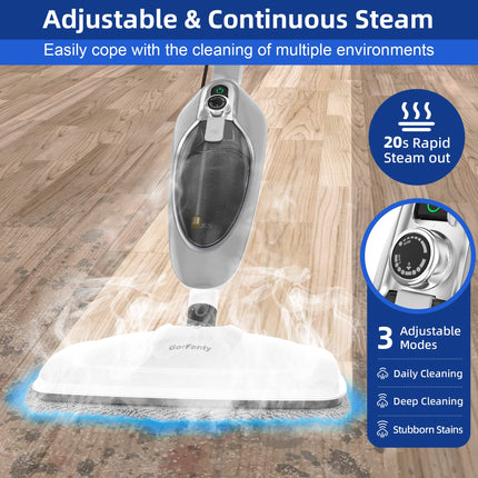 Steam Mop 10In1 Multipurpose Handheld Steam Cleaner Detachable Floor Steamer For Hardwoodtilelaminate Floors Carpet With 11 Accessories For Whole Home Use.