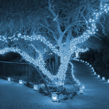 Dazzle Bright Christmas String Lights, 100 LED 33 FT Connectable Fairy Lights with 8 Modes, Waterproof Christmas Decorations for Indoor Outdoor Holiday Party Home Tree Decor (White)