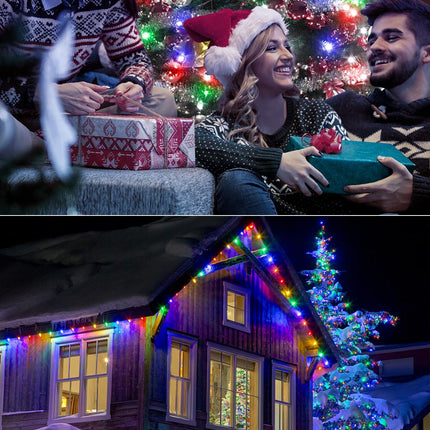 ACAN 100FT Christmas Lights, 300 LED Outdoor String Lights, Multicolor Fairy Lights, Waterproof 8 Modes Plug in Easter Lights for Patio Bedroom Holiday Party Christmas Tree Wedding Garden