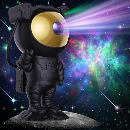Black Astronaut Star Galaxy Projector, Starry Nebula Ceiling LED Night Light Lamp with Timer Remote, Kids Bedroom Adults Gaming Room Decor Aesthetic, for Christmas, Birthdays, Valentine's Day