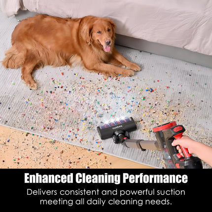 Cordless Vacuum Cleaner, 25Kpa Utral Powerful Suction, Up To 40 Min, 6 In 1 Lightweight Stick Vacuum Cleaner Optimal Cleaning For Home Car Hardwood Tile Low Pile Carpets