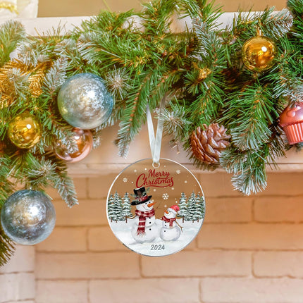 Funny Christmas Ornaments - Snowman Ornaments, Snowman Christmas Ornament, Snowman Tree Ornaments - Snowman Ornament - Christmas Ornaments, Christmas Tree Ornaments - Acrylic Ornament