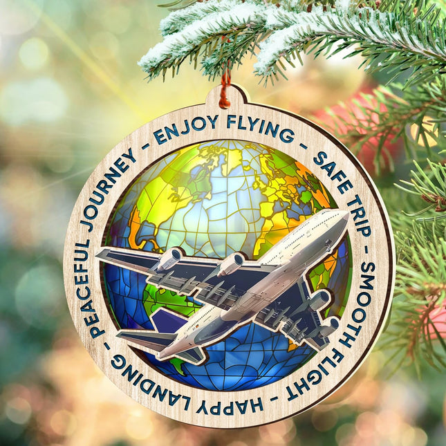 Plane Christmas Tree Ornaments - Airplane Ornaments for Christmas Tree - Plane Suncatcher Ornament - s for Plane Lovers - Christmas Ideas s for Plane Lovers - Plane Christmas Decorations
