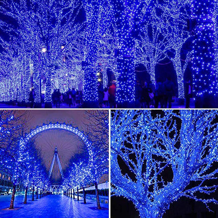 String Lights Fairy Lights 66 Feet 200 LED with Multi Flashing Modes Controller, Waterproof LED Lights Decorations for Bedroom, Wedding, Party, Garden, Patio, Indoor Outdoor Occastions (Blue)