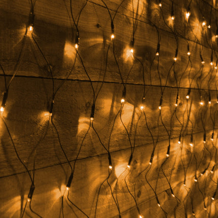 Outdoor Christmas Lights, 360 LED 12FT x 5FT Waterproof Christmas Net Lights Outdoor Plug in with 8 Modes, Warm White Christmas Mesh Lights Decorations for Xmas Indoor Tree Bush Yard Home Decor