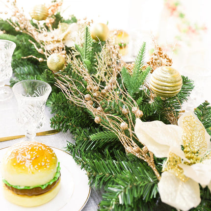 Joyhalo 24 Pack Christmas Tree Picks and Sprays, Christmas Tree Filler Decorations, Christmas Glitter Berry Stem Ornaments, Glittery Twigs, Picks, Branches for Christmas Tree