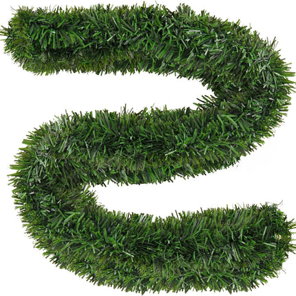Deluxe 54Ft Artificial Non-Lit Soft Green Garlands - Festive Holiday Decor for Indoor and Outdoor Use Christmas Garland