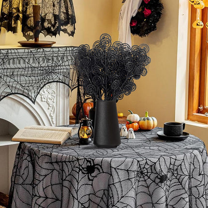 Curly Tree Picks and Sprays Twigs Glitter Stem, 36 PCS Artificial Stem Picks Ornaments 12 Inch Decorative Candy Shape Sticks for Wedding Party Home Decor Vase Fillers(Black)