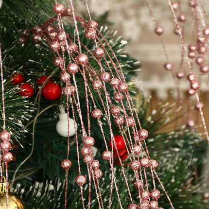 10 Pack 37" Long Artificial Glitter Berry Stem Decorative Branches Bead Sticks Fake Christmas Picks Pink Ornaments for Christmas Tree Fireplace Holiday DIY Wreath Home Large Vase Decor
