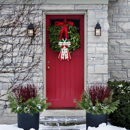 Large Christmas Bows for Wreath, Merry Christmas Wreath Bows Red Green Velvet Bow Winter Holiday Craft Ribbon Bow Xmas Candy Tree Bows for Front Door Christmas Year Decorations