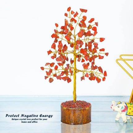 Red Jasper Crystals - Chakra Tree of Life Decor - Red Crystal Stone - Chakra Stones - Crystal Tree - Crystals and Stones - Bonsai Tree - Crystals Decor - Money Trees - Spiritual