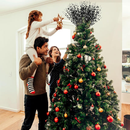 Jutom 12 Pieces Christmas Artificial Glitter Berry Stems 15.7 Holly Berry Picks Ornaments Fake Christmas Tree Pick Sticks Decorations Glitter Twig Branches for Vase Home Wedding Holiday (Black)