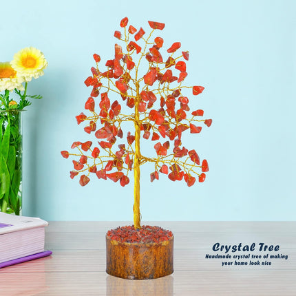Red Jasper Crystals - Chakra Tree of Life Decor - Red Crystal Stone - Chakra Stones - Crystal Tree - Crystals and Stones - Bonsai Tree - Crystals Decor - Money Trees - Spiritual