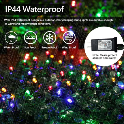 Smart Christmas String Lights - 196FT 600 RGB LEDs WiFi Christmas Lights with App Controlled Multi-Color Changing Work with Alexa & Google Home for 6-8ft Christmas Tree