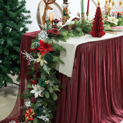 Christmas Artificial Greenery Stems Box Set,51pcs with 11 Kinds of Faux Greenery Picks for DIY Christmas Decorations Floral Arrangement Table Centerpieces and Wedding Bouquet Filler