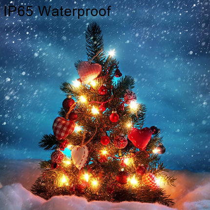 2 Pack Battery Operated String Lights with Remote Timer Waterproof 8 Modes 16.4ft 50 LED String Lights for Bedroom,Garden,Party,Xmas Tree Indoor Outdoor Decorations, Warm White