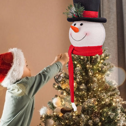 Christmas Snowman Christmas Tree Topper Decorations, Funny Tree Toppers Christmas Decorations Snowman Christmas Decorations