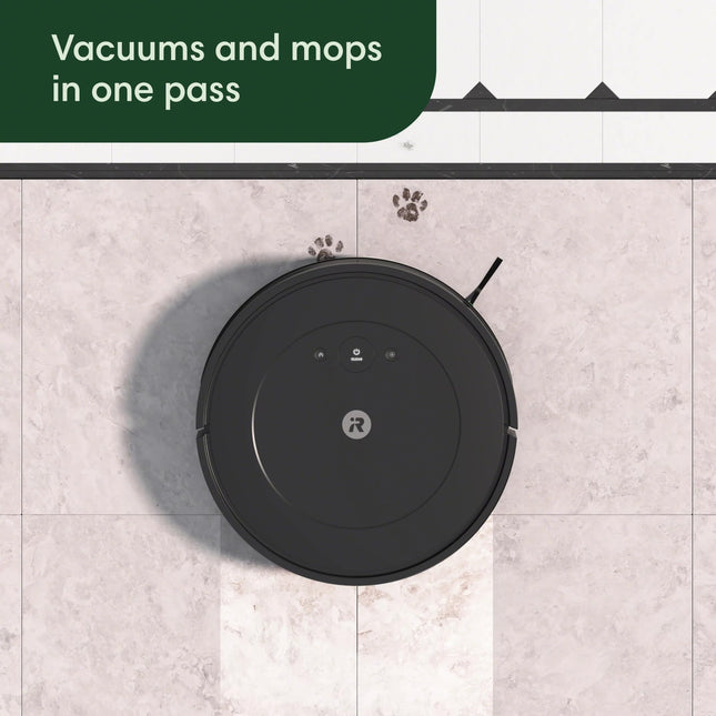 Irobot Roomba Combo Essential Robot Vacuum & Mop Y0110 Easy To Use, Powerlifting Suction, Vacuums And Mops, Multisurface Cleaning, Smart Navigation Cleans In Neat Rows, Selfcharging, Alexa