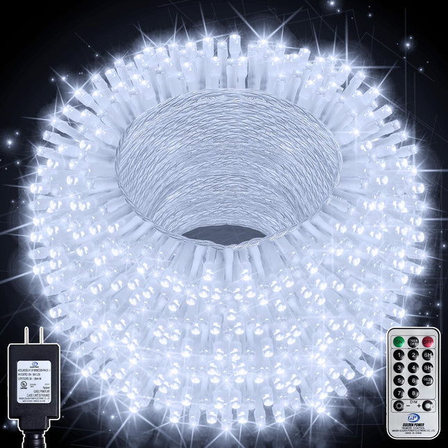75FT 200 LED Christmas Lights, Outdoor Waterproof Fairy Lights, 8 Modes with 3 Timer Options, Plug-in String Lights for Indoor Use Ideal for Christmas Tree, Bedroom, Wedding Decorations