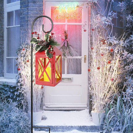 Taman Christmas Lantern,2 Pack Hanging Lights LED Decorative Candle Light Waterproof Umbrella Lights for Christmas Patio Garden, Table,Party Decor,