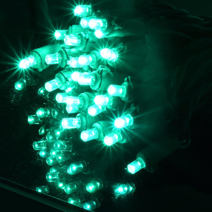 Holiday Essence Mini LED Green St. Patrick’s Lights Set, 60 5mm Wide Angle Christmas String Lights Green Wire, Indoor Outdoor Décor for Home Patio Garden Decorations, UL