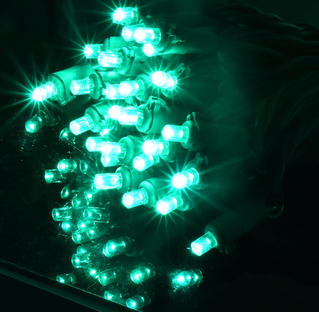 Holiday Essence Mini LED Green St. Patrick’s Lights Set, 60 5mm Wide Angle Christmas String Lights Green Wire, Indoor Outdoor Décor for Home Patio Garden Decorations, UL