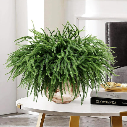 100 Pcs Christmas Norfolk Pine Branches, Christmas Greenery Stems, Artificial Pine Branches DIY Crafts Faux for Xmas Wreath Garland Indoor Outdoor Home Kitchen Garden Holiday Accessories Decor