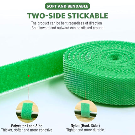 Plant Ties Velcro Reusable, Adjustable, Gentle Plants Supports for Effective Growing