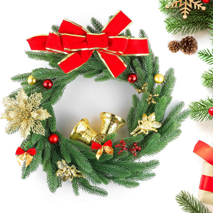 Hananona 50 Pcs Artificial Pine Branches Christmas Greenery Plants Pine Needles DIY Cedar Picks and Sprays Accessories for Christmas Garland Wreath Craft and Home Decor (50, Green)