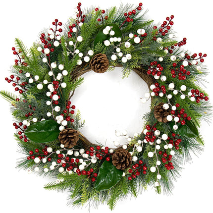 32 Pack Christmas Tree Decorations, Artificial Red Berry Stems 6.5inch Christmas Berry Picks with Holly Berries for Xmas Winter Holiday Home DIY Ornaments