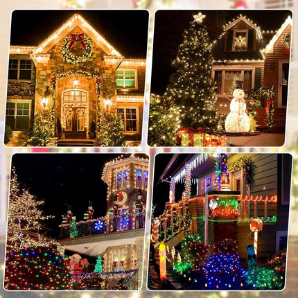 200LED Dual Color Changing Christmas Tree Lights, Warm White Multicolor Soft Twinkle Lights, UL 10 Modes Fairy Lights with Remote Control 70ft End-to-End Connect, Indoor Outdoor Use