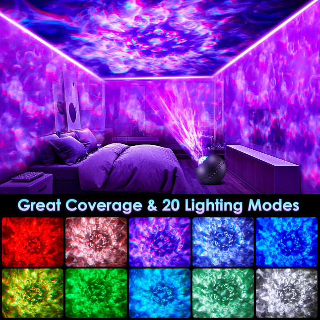 One Fire Galaxy Projector,White Noise Galaxy Light Projector,Bluetooth Music Kids Night Light Projector,Remote Timer Galaxy Projector for Bedroom Decor,Room Lights Cool Stuff s For Teen Girl Stuff