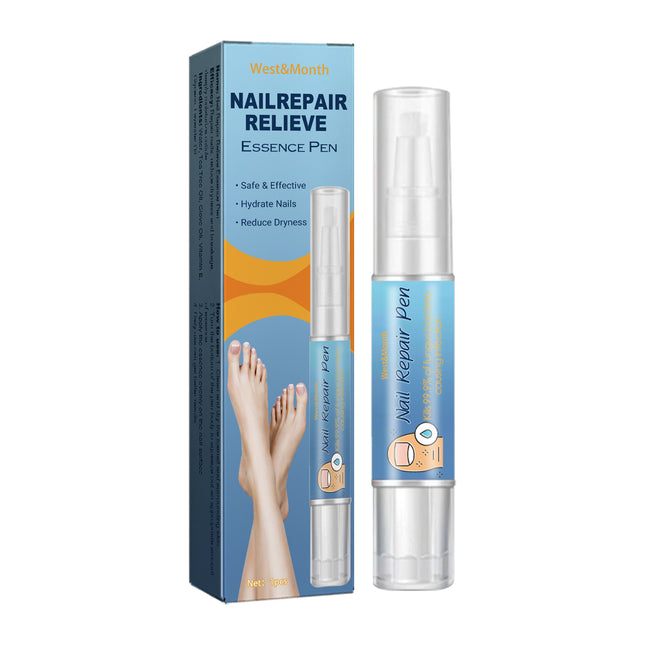 Nail Repair Relieve Essence Pen, Moisturizing Repair Hand And Foot Inlay Nail Thickening Grey Nail Correction Pen
