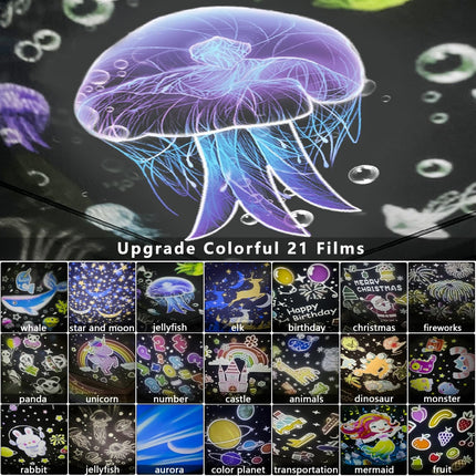 21 Sets of Films, Night Lights for Kids, Star Galaxy Projector, Night Lights for Bedroom, Ceiling, Star Projector with 360° Rotating for Boys and Girls, Birthday, Christmas s, Room Decor