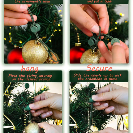 Christmas Ornament Hooks – Essential Christmas Tree Decorating Hangers Great Xmas Ornament Hooks for Hanging Christmas Decorations 35 PCS(Green)