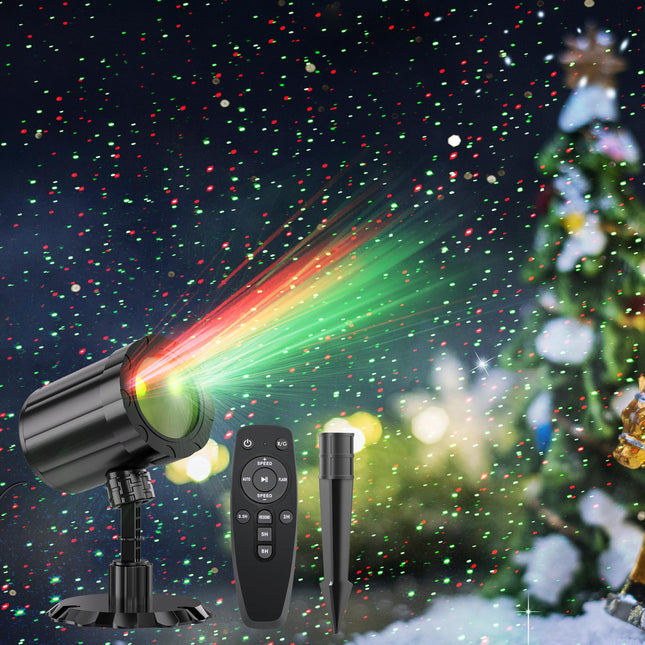 Moving Starry Projection Lights, Christmas Projector Lights Outdoor with Remote Control, Outdoor Waterproof Starry Lights