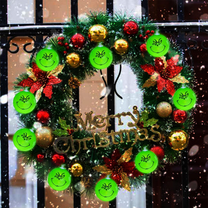 Grinch Christmas Decorations, 20 LED 11ft Christmas Lights Battery Operated with Remote/Timer, Waterproof Christmas String Lights for Tree Home Bedroom Yard Outdoor Indoor Decor