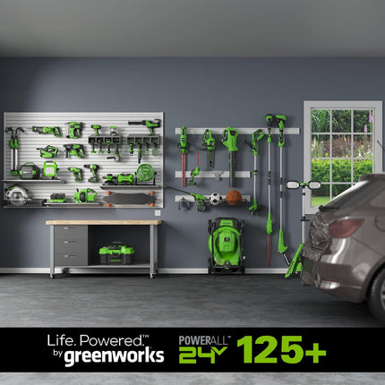 Greenworks 24V Axial Leaf Blower (100 MPH / 330 CFM), 2Ah Battery and Charger Included