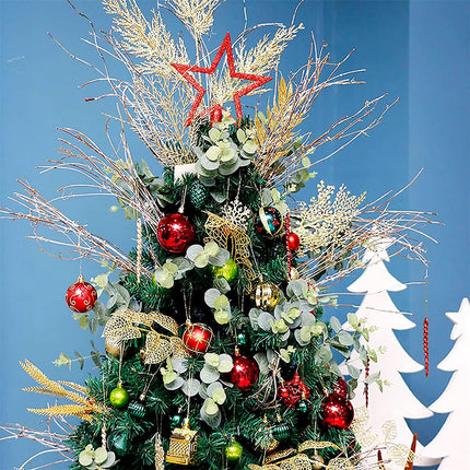 Christmas Ornaments Tree Decorations, 30ct Christmas Ball Decoration Set 2.36" Red Green and Gold Shatterproof Hanging Christmas Ornaments for Xmas Trees Decor Christmas Holiday Party