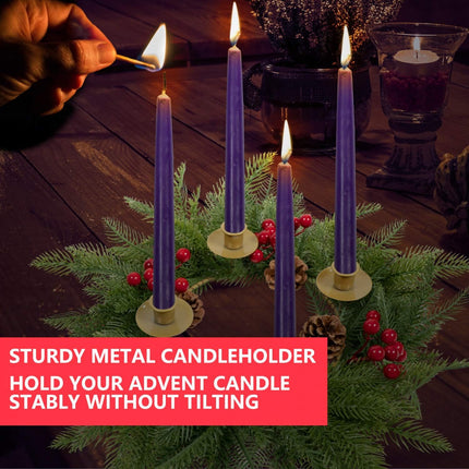 Rocinha Christmas Wreath Candle Centerpiece - Holiday Decorations for Traditions